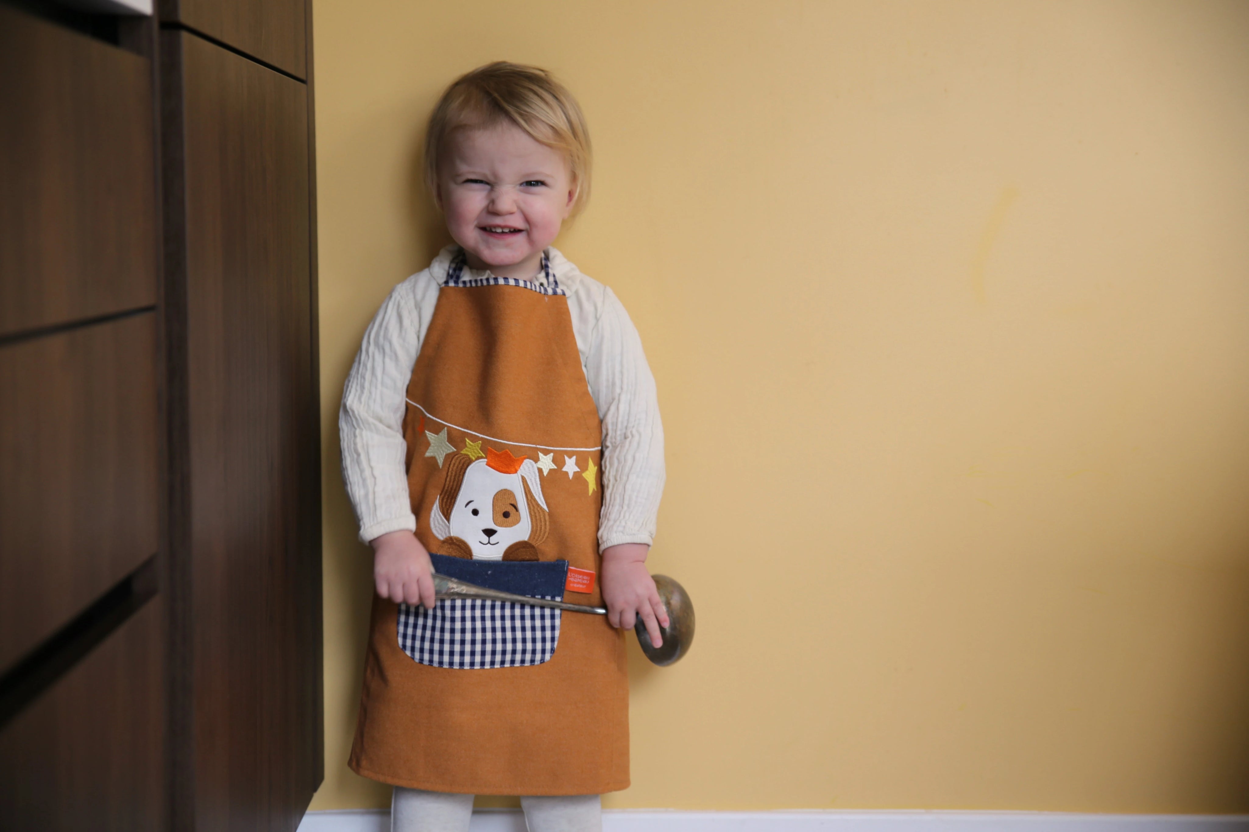 tablier cuisine personnalisé enfant, tablier enfant, tablier de cuisine, tablier personnalisé, tablier de cuisine enfant, tablier de cuisine enfant brodé, tablier fabrication française, tablier de cuisine brodé, tablier cuisine enfant chien, l'oiseau bateau