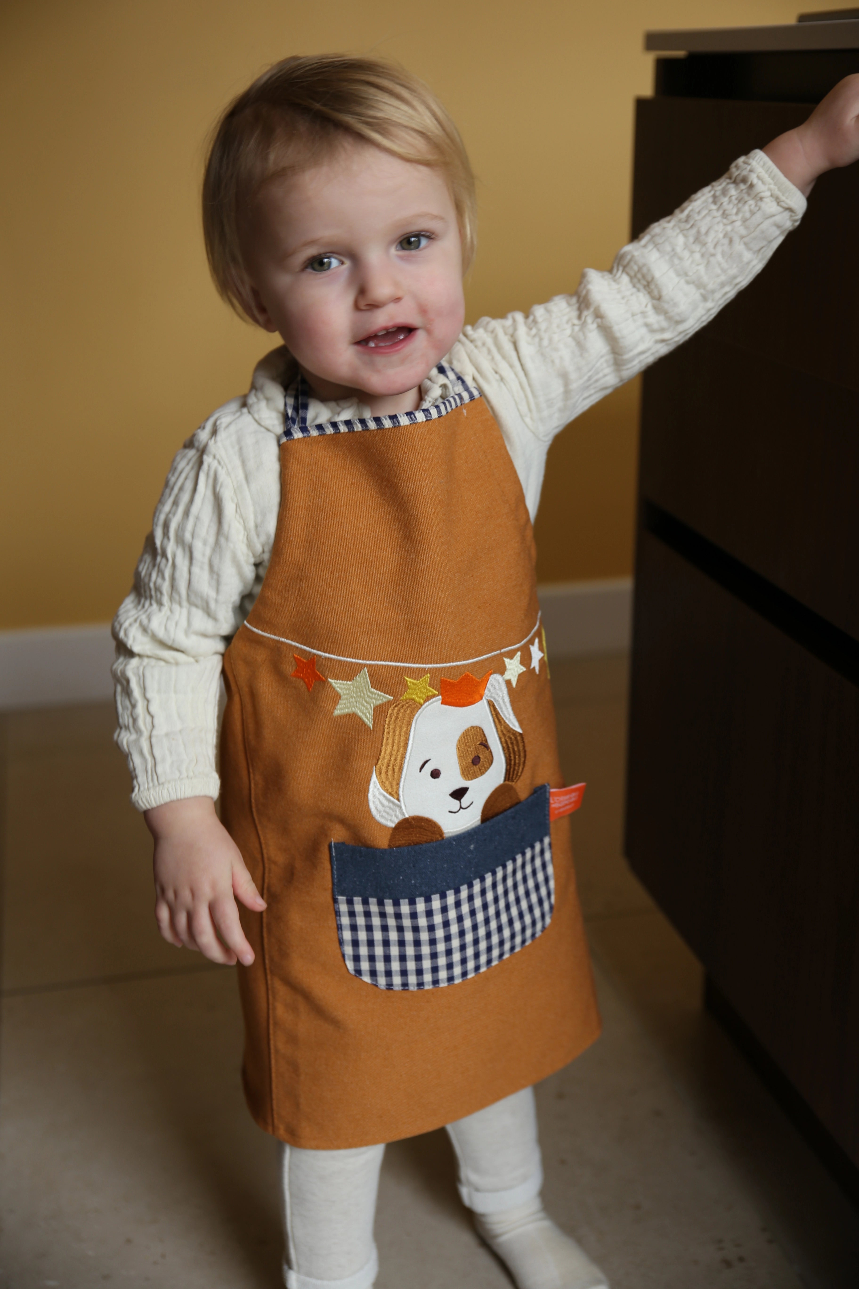tablier cuisine personnalisé enfant, tablier enfant, tablier de cuisine, tablier personnalisé, tablier de cuisine enfant, tablier de cuisine enfant brodé, tablier fabrication française, tablier de cuisine brodé, tablier cuisine enfant chien, l'oiseau bateau