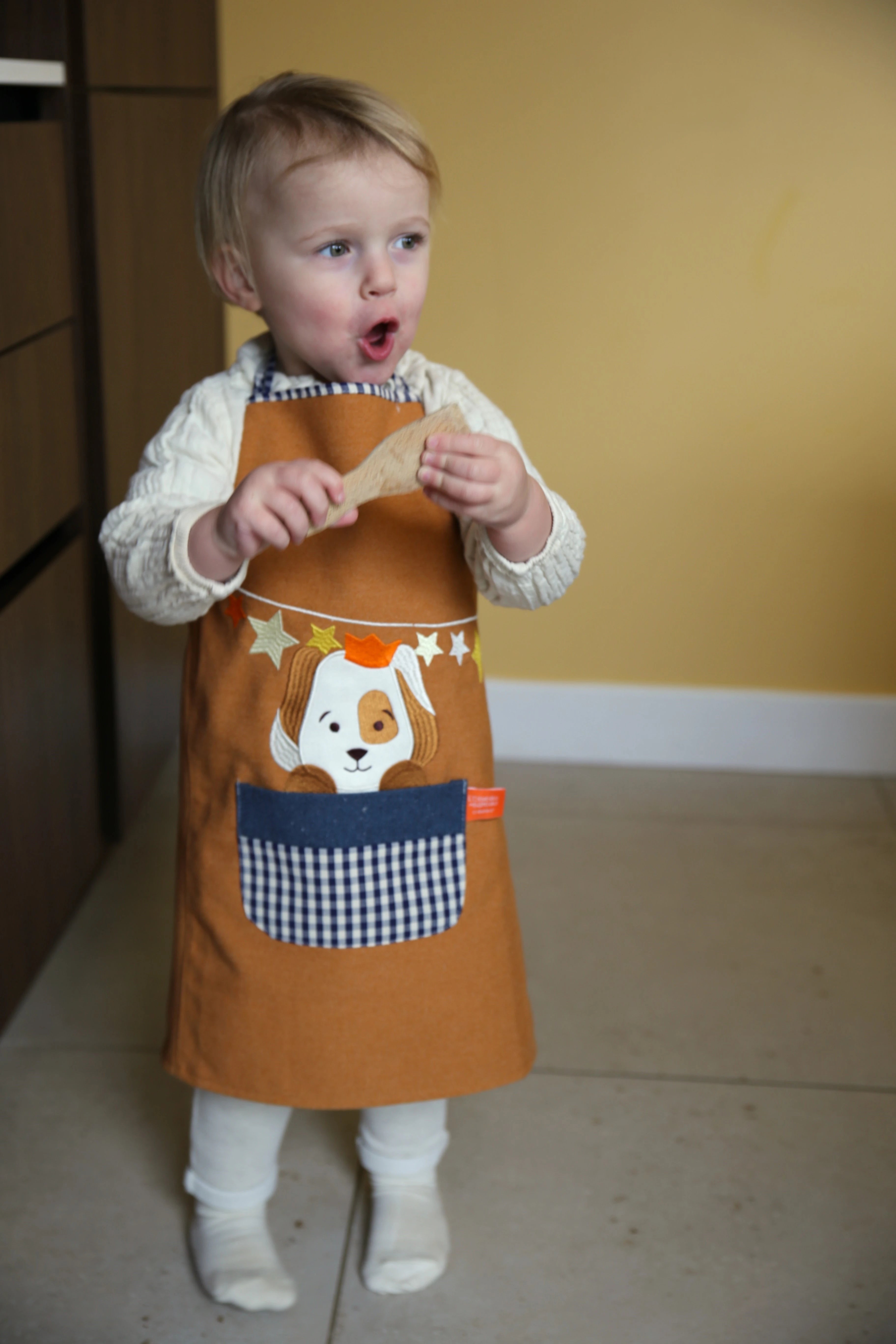tablier cuisine personnalisé enfant, tablier enfant, tablier de cuisine, tablier personnalisé, tablier de cuisine enfant, tablier de cuisine enfant brodé, tablier fabrication française, tablier de cuisine brodé, tablier cuisine enfant chien, l'oiseau bateau