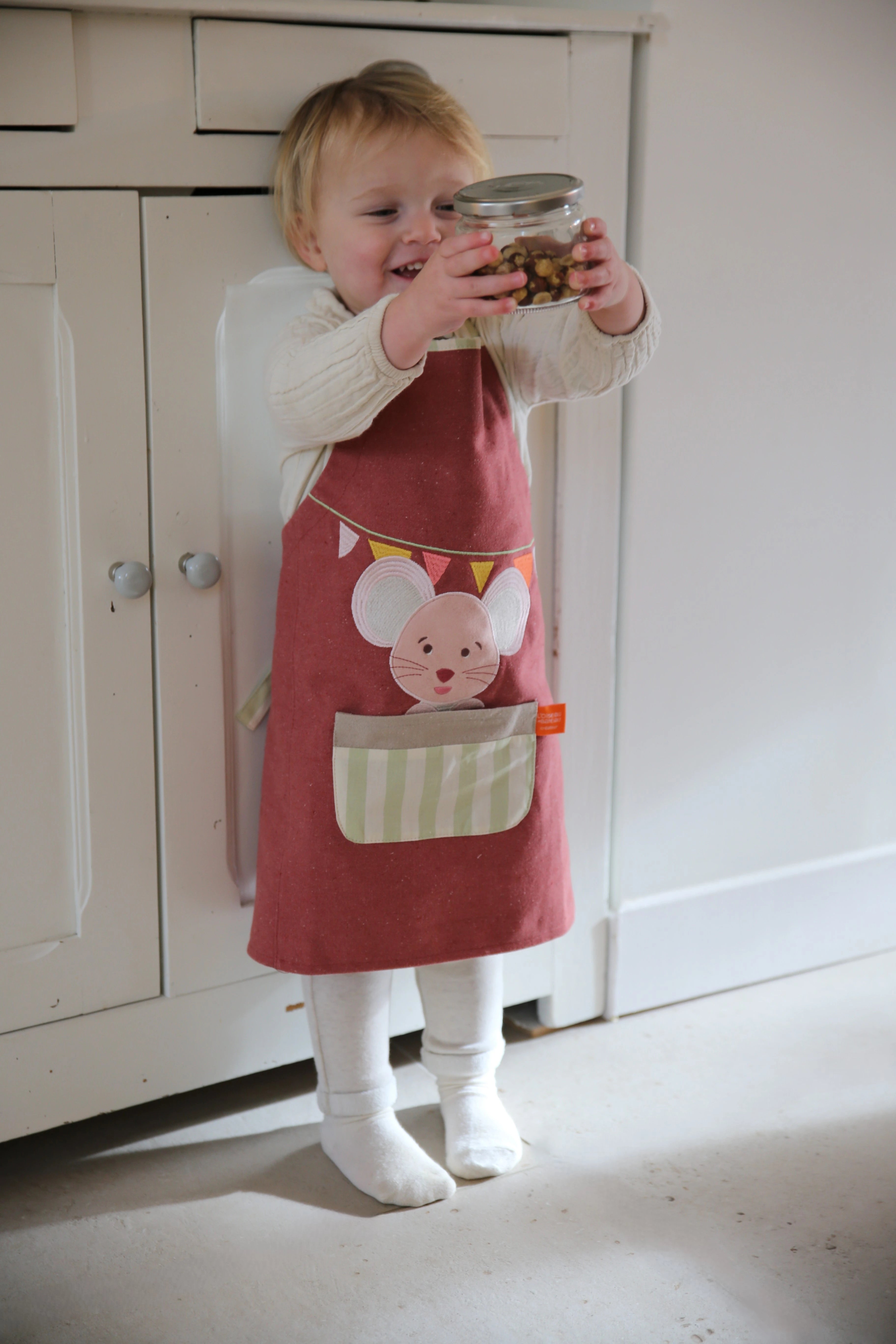 tablier cuisine personnalisé enfant, tablier enfant, tablier de cuisine, tablier personnalisé, tablier de cuisine enfant, tablier de cuisine enfant brodé, tablier fabrication française, tablier de cuisine brodé, tablier cuisine enfant souris, l'oiseau bateau