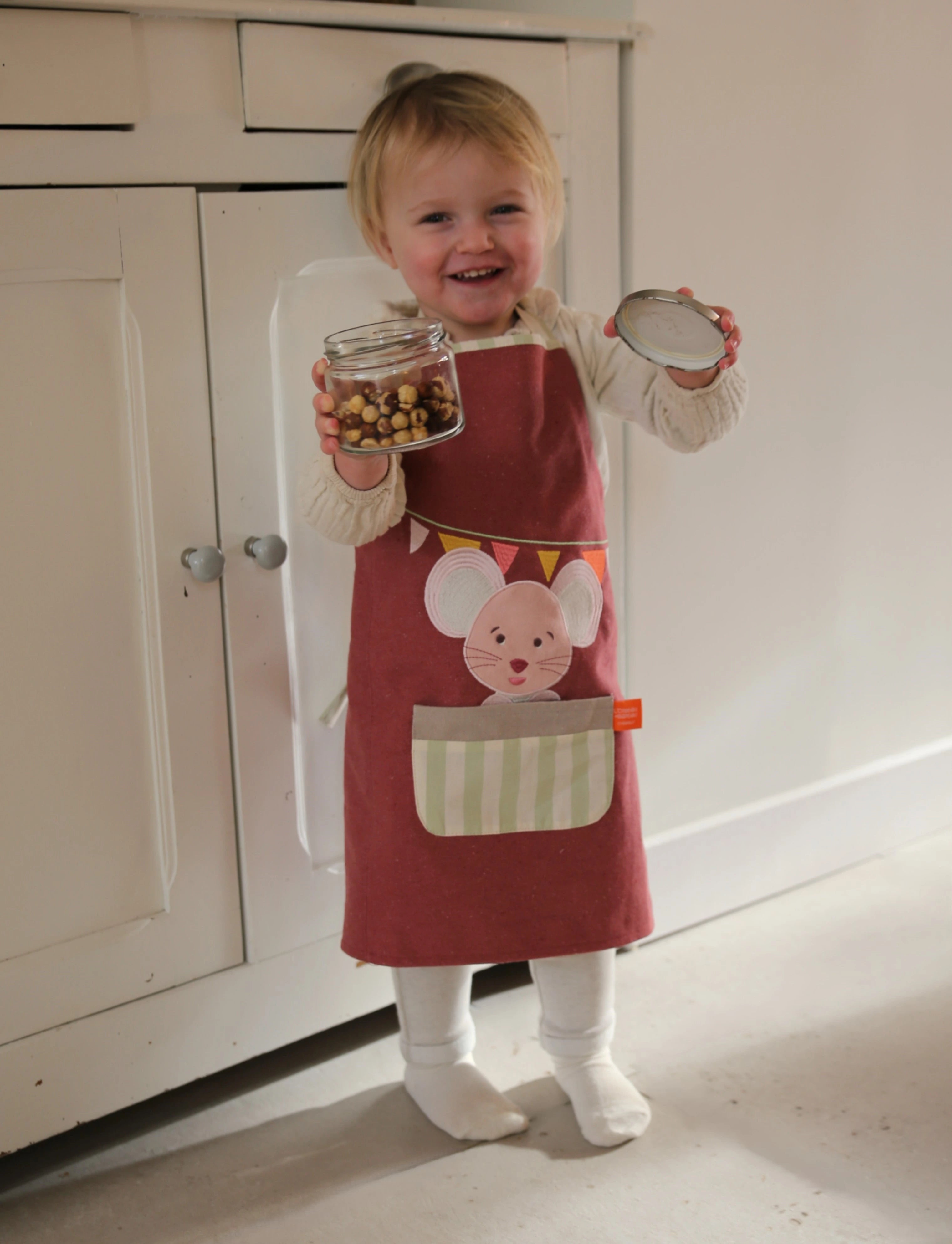tablier cuisine personnalisé enfant, tablier enfant, tablier de cuisine, tablier personnalisé, tablier de cuisine enfant, tablier de cuisine enfant brodé, tablier fabrication française, tablier de cuisine brodé, tablier cuisine enfant souris, l'oiseau bateau