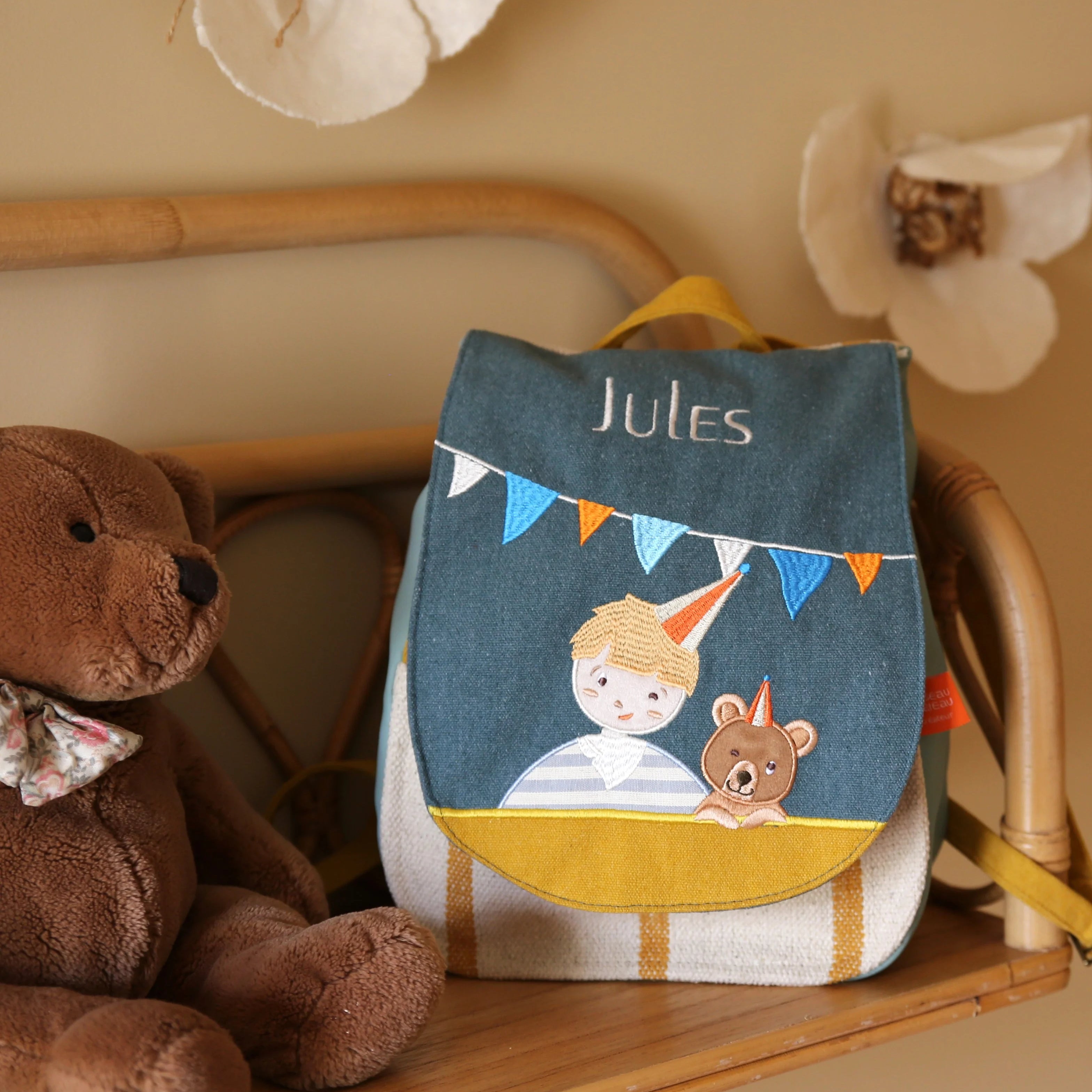 Sac à dos personnalisé enfant Ours – L'Oiseau Bateau