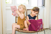 idee protege carnet de sante bebe, protege carnet de sante personnalise, theme lapin  couleur rose poudre, tissus 100% coton oeko tex, cadeau de naissance personnalisé, cadeau de naissance original, design français, marque française, l'oiseau bateau.