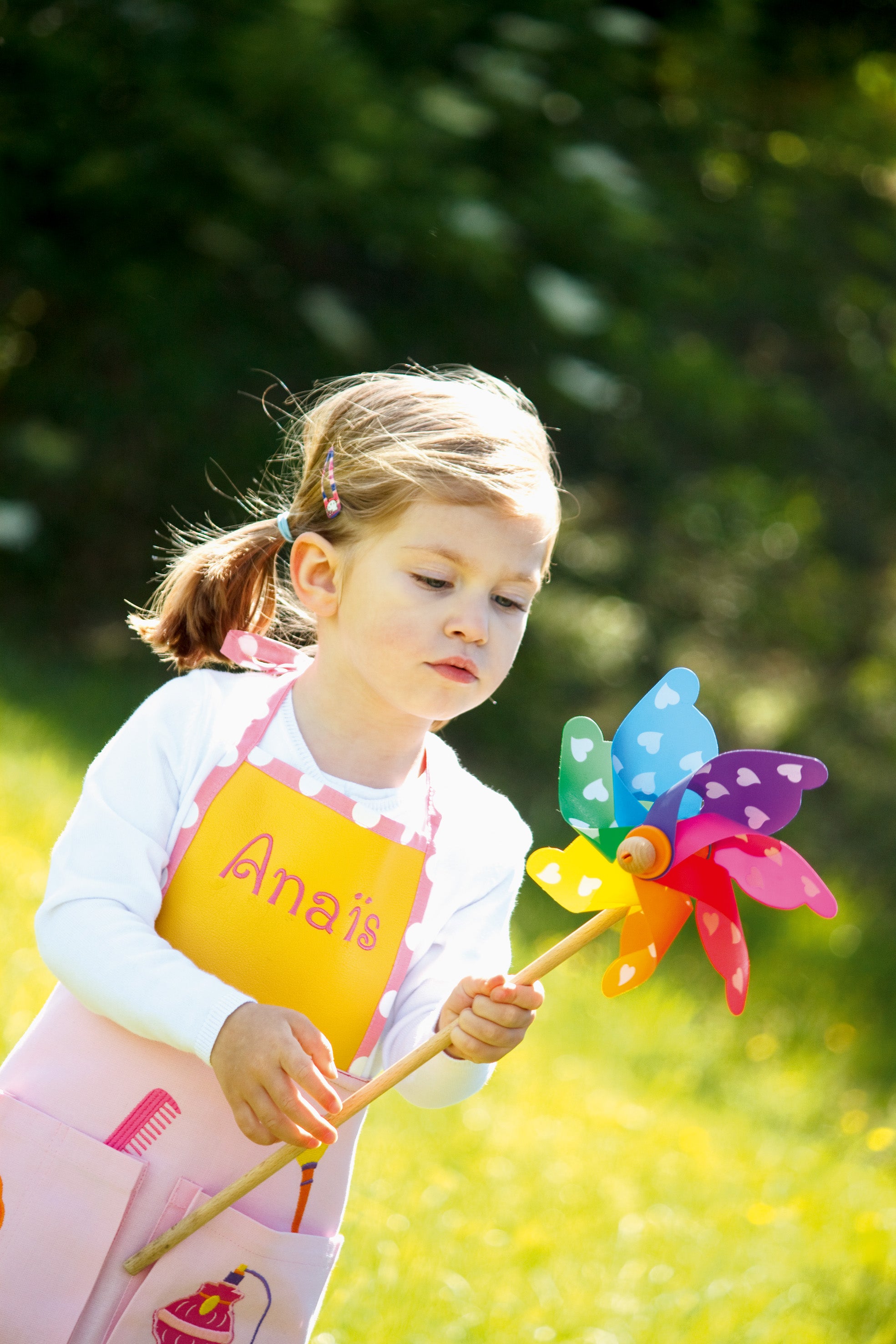 Tablier Enfant En Feutre à Fleurs Alaoo - Pour Peinture, Cuisine, Activités Créatives, Réglable, Dos Nu